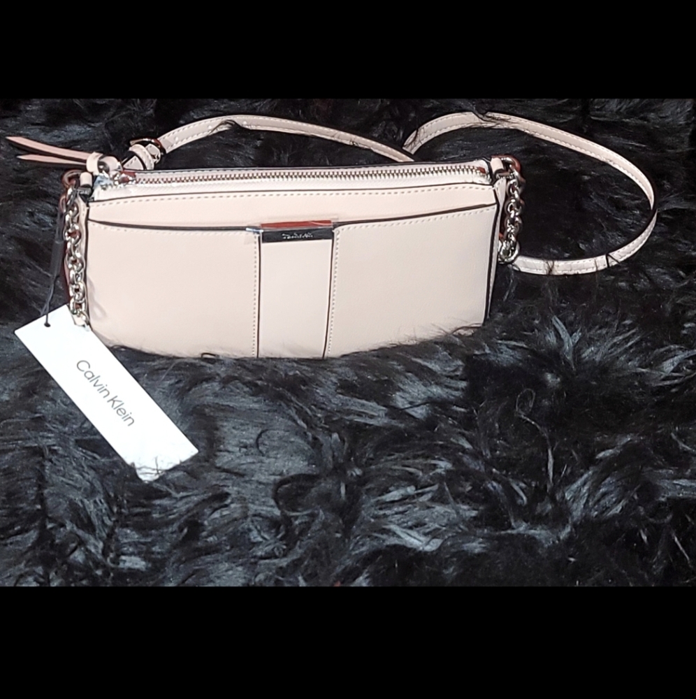 Calvin Klein Blush Crossbody Bag.  New With Tags.